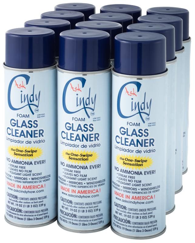 Ask Cindy Glass Cleaner w/ Foaming Magic-12 Can Discount! - Ask Cindy Shop
